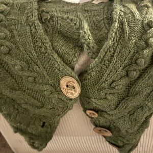 Anthropologie Sleeping On Snow Crop Cardigan Sweater